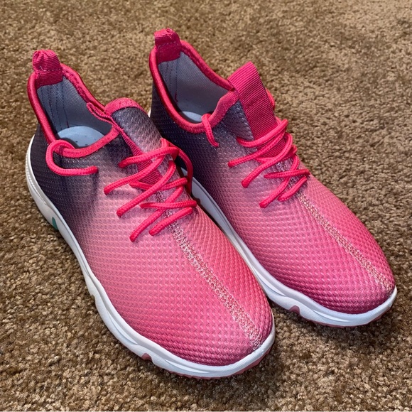 Women’s Pink Breathable Workout Shoes Size 7 - Picture 1 of 6
